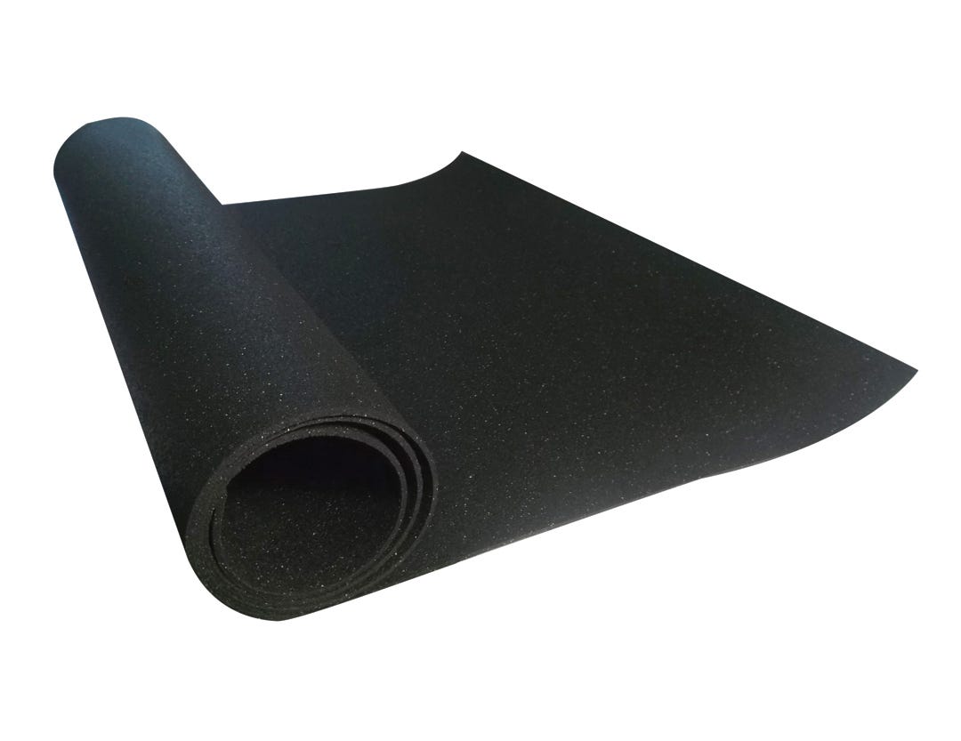 Rubber Mat All Purpose, 48 in. x 72 in., Black