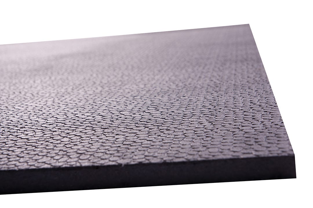 SECURE STEP Ruber Entry Mat, 48 in. x 72 in. x 1/2 in., Black