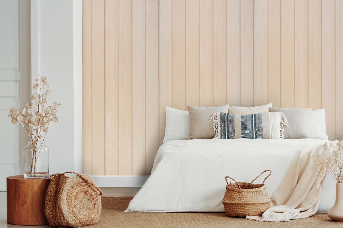 Russian Birch Shiplap Panelling, 3/8-in. X 6.5-in. X 8-ft.