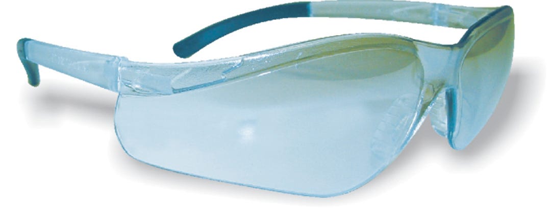 Safety glass  - rubber nose and arm piece