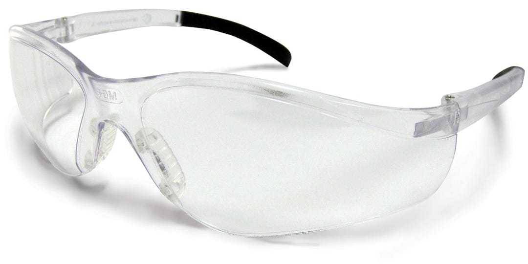 Safety glass  - rubber nose and arm piece