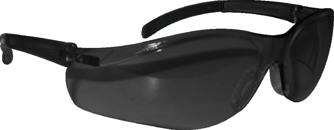 Safety glass  - rubber nose and arm piece