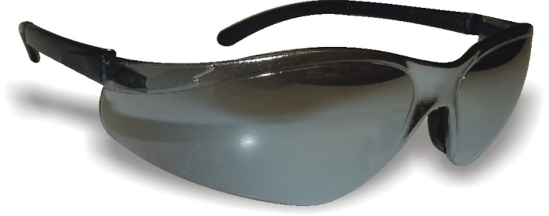Safety glass  - rubber nose and arm piece