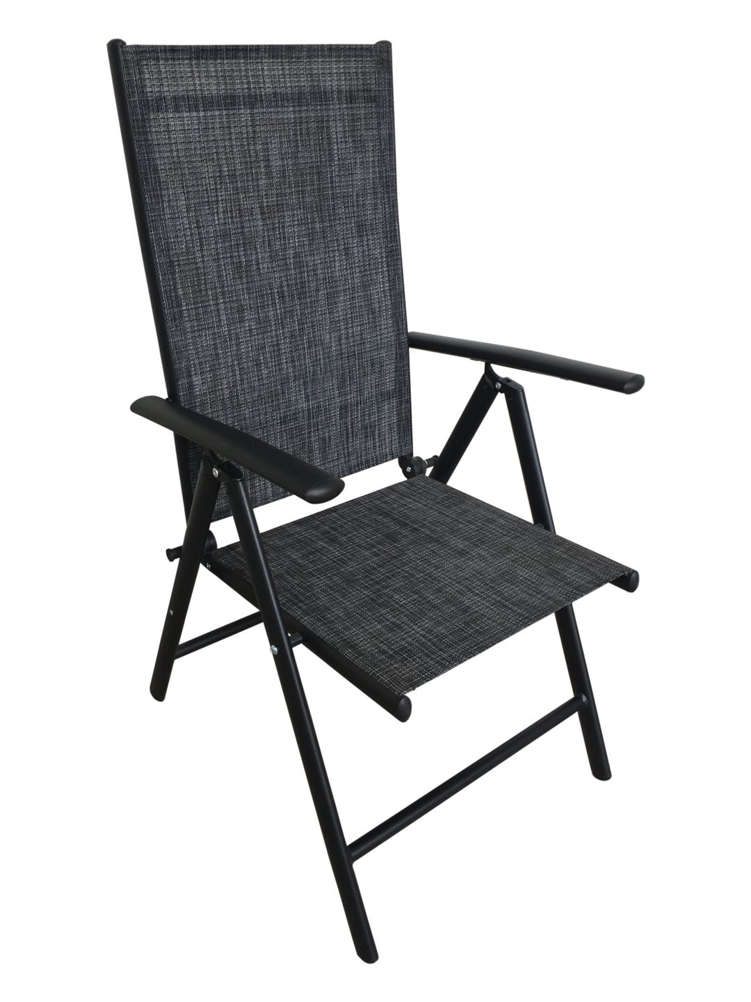San Remo Folding Patio Chair, Black
