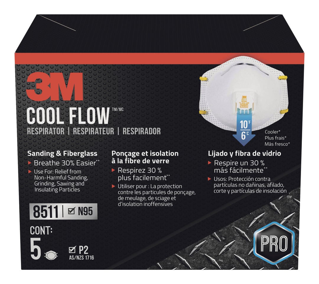 N95 Sanding / fiberglass valved respirator