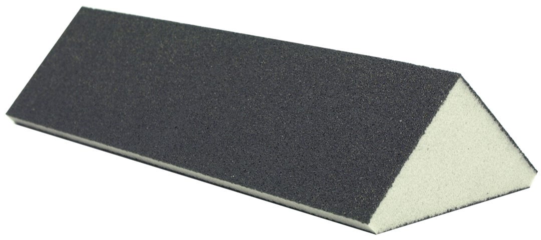 Sanding Sponge Triangular Corner Sponge, 3 Sided, Fine Grit