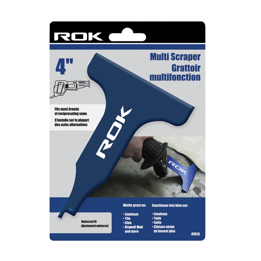 Scraper blade for reciprocating saw