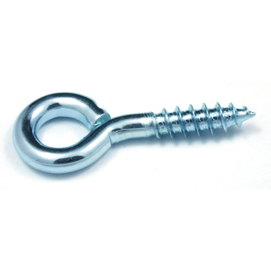 Zinc Screw Eye 1/8-in. X 1-3/8-in. 6/Pack