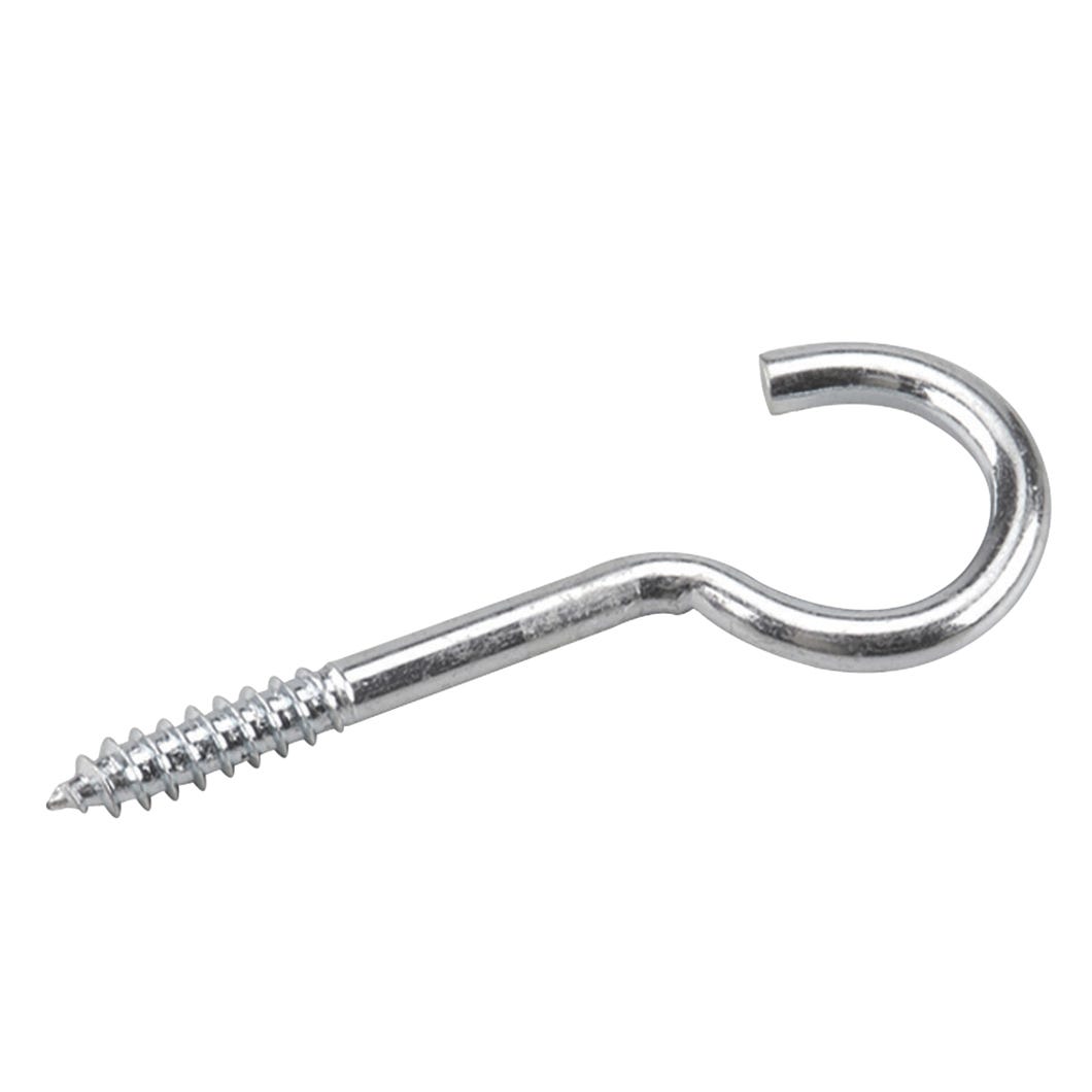 Screw Hook, 3/8-in. X 4 7/8-in., Steel
