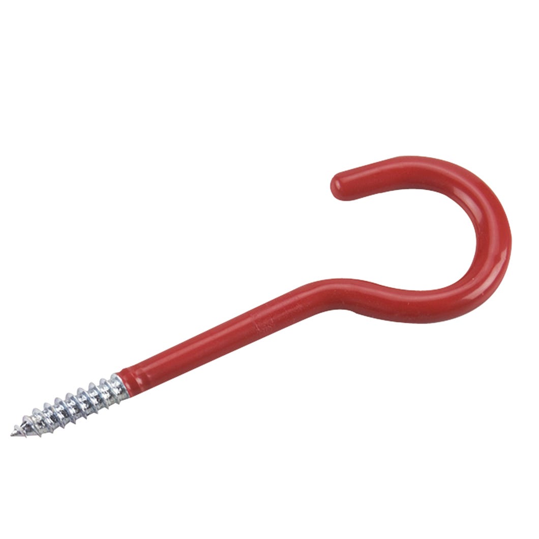 Screw hook in steel