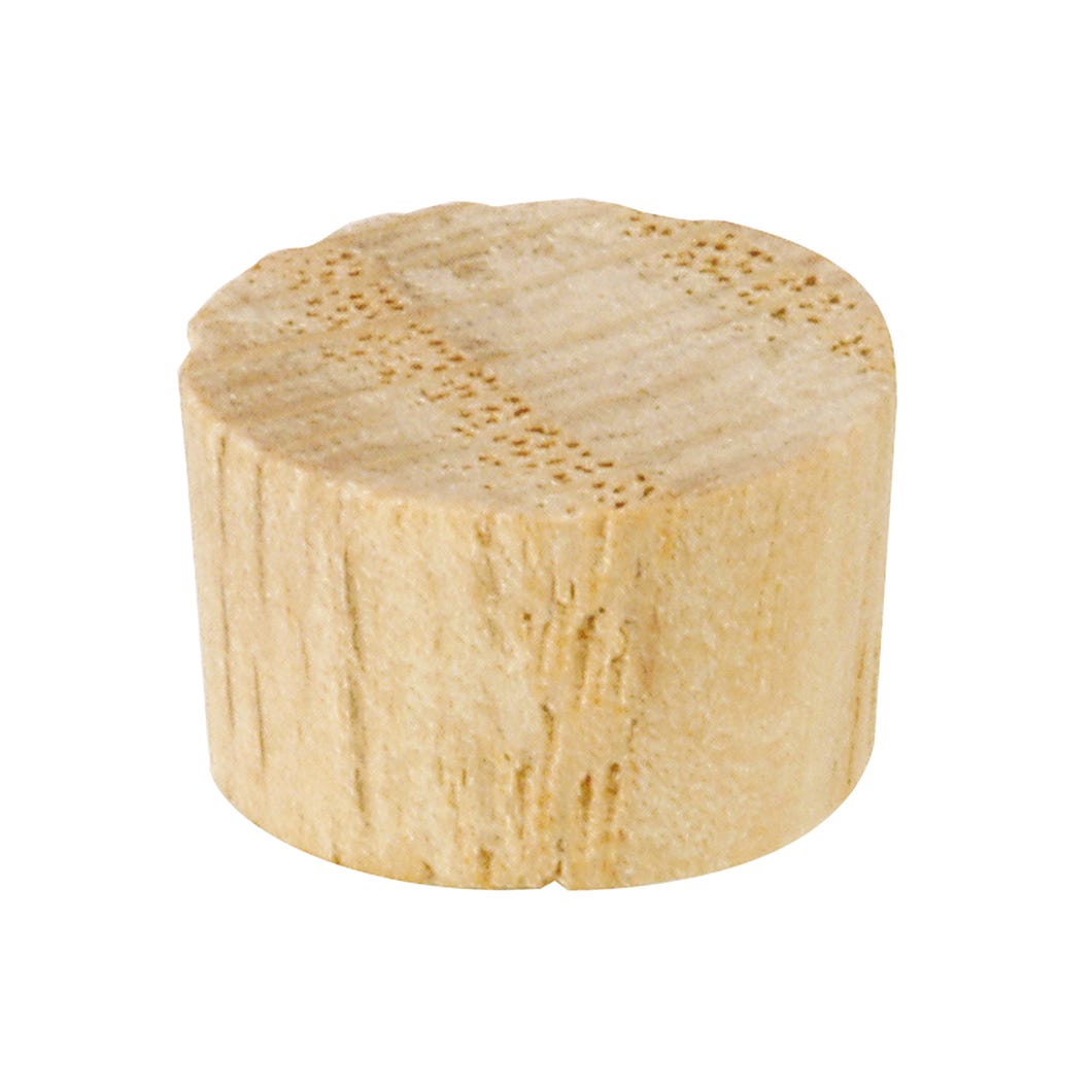 Screw Plug Flat Wooden 3/8-in. X 5/16-in.