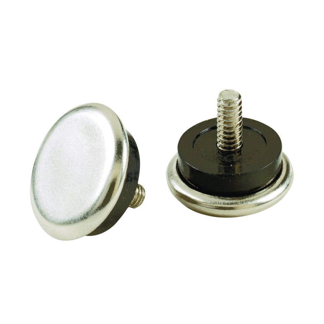 Screw treaded stem glide rubber/metal