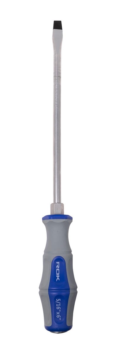 Screwdriver Go-Thru Slot, Magnetic Tip, 5/16-in. X 6-in.
