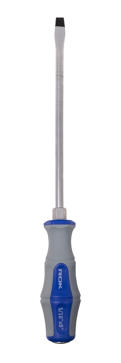Screwdriver Go-Thru Slot, Magnetic Tip, 5/16-in. X 8-in.