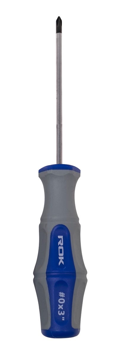 Screwdriver Phillips, Magnetic Tip, #0 X 3-in.