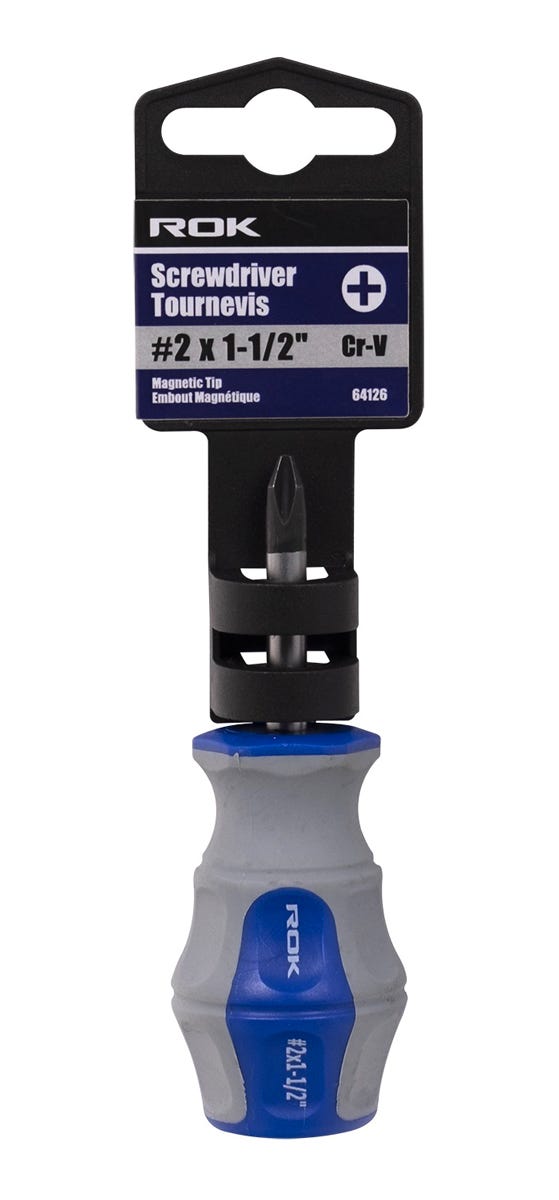 Screwdriver Phillips, Magnetic Tip, #2 Stubby