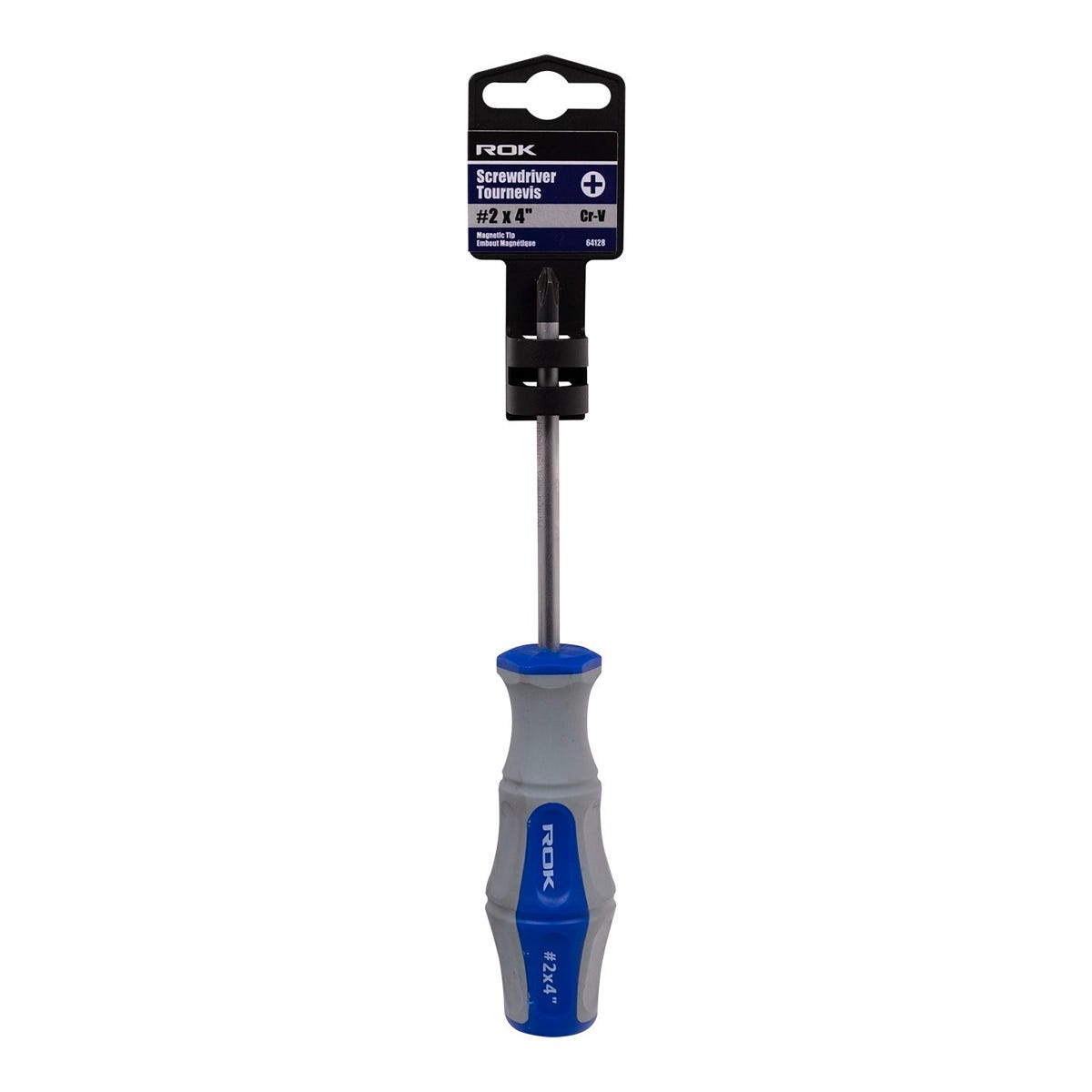 Screwdriver Phillips, Magnetic Tip, #2 X 4-in.