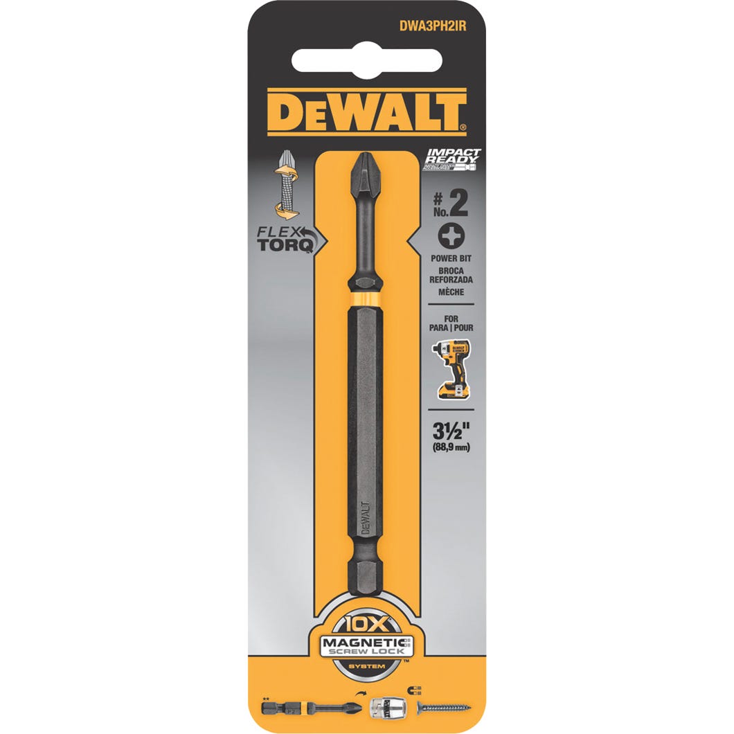 DEWALT FLEXTORQ Phillips Bit, #2, 3,5 in.