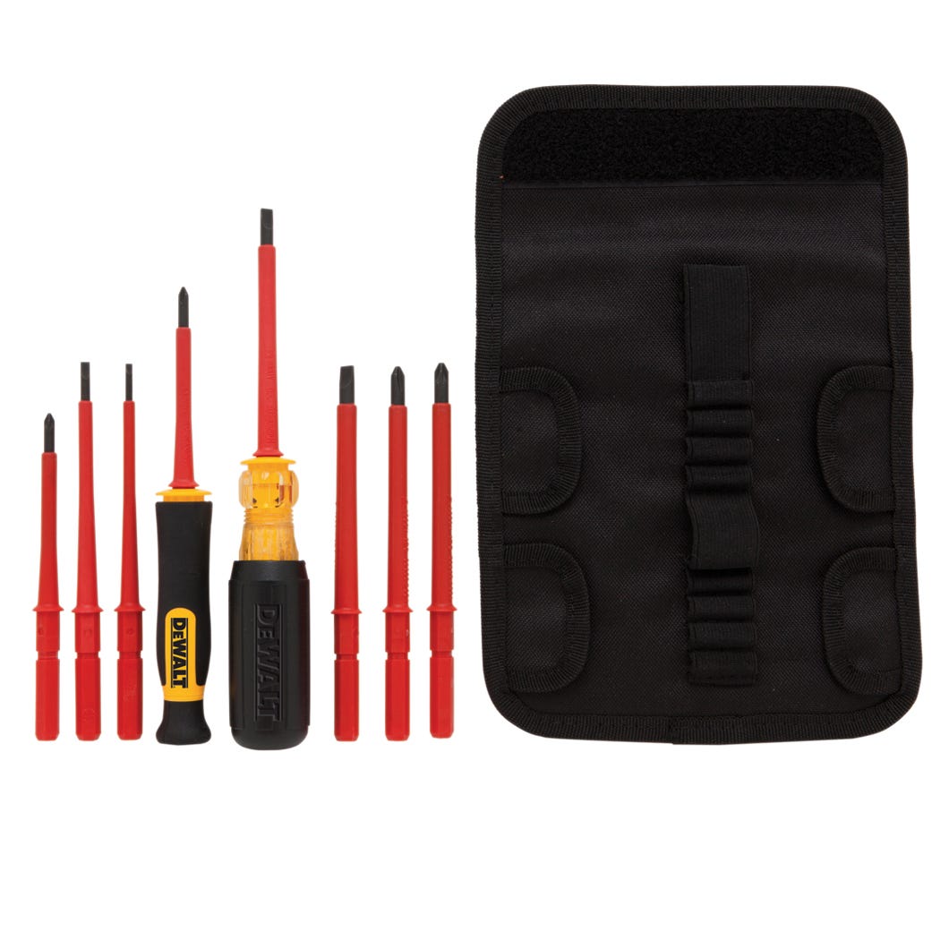 Screwdriver set vinyl grip insulated
