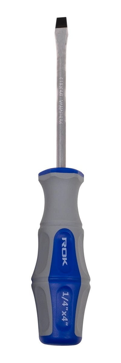 Screwdriver Slot, Magnetic Tip, 1/4-in. X 4-in.