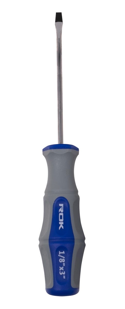 Screwdriver Slot, Magnetic Tip, 1/8-in. X 3-in.