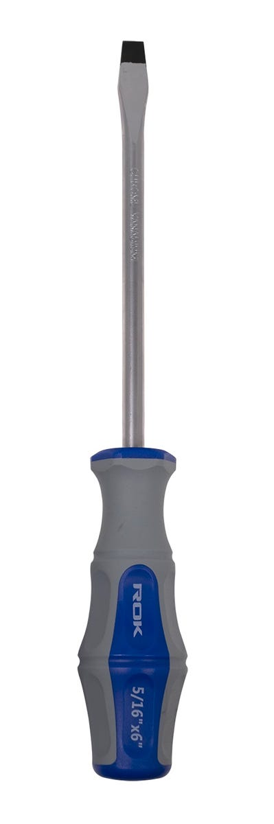 Screwdriver Slot, Magnetic Tip, 5/16-in. X 6-in.