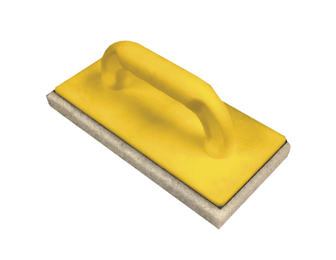 Scrubbing pad with handle / velcro