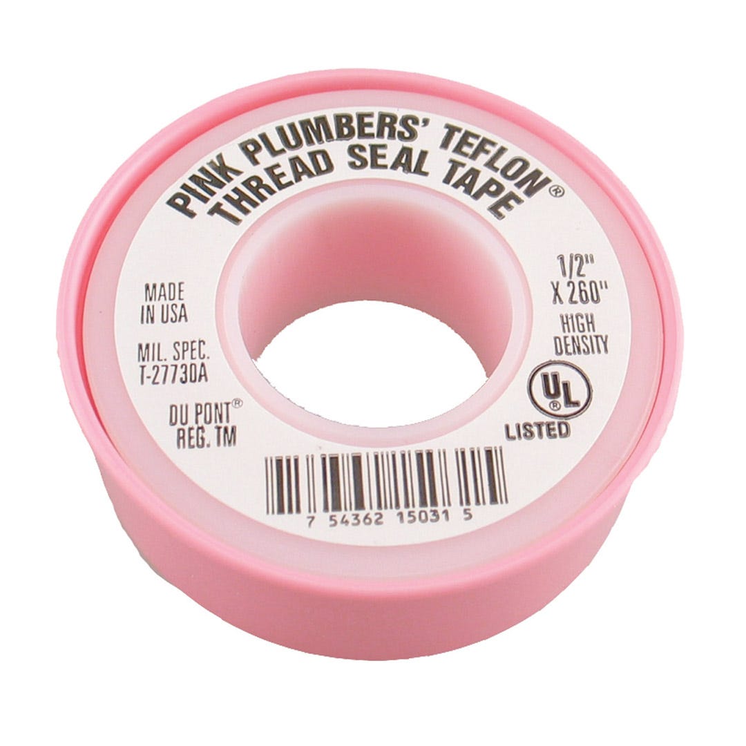 Seal Tape Teflon, Pink, High Density