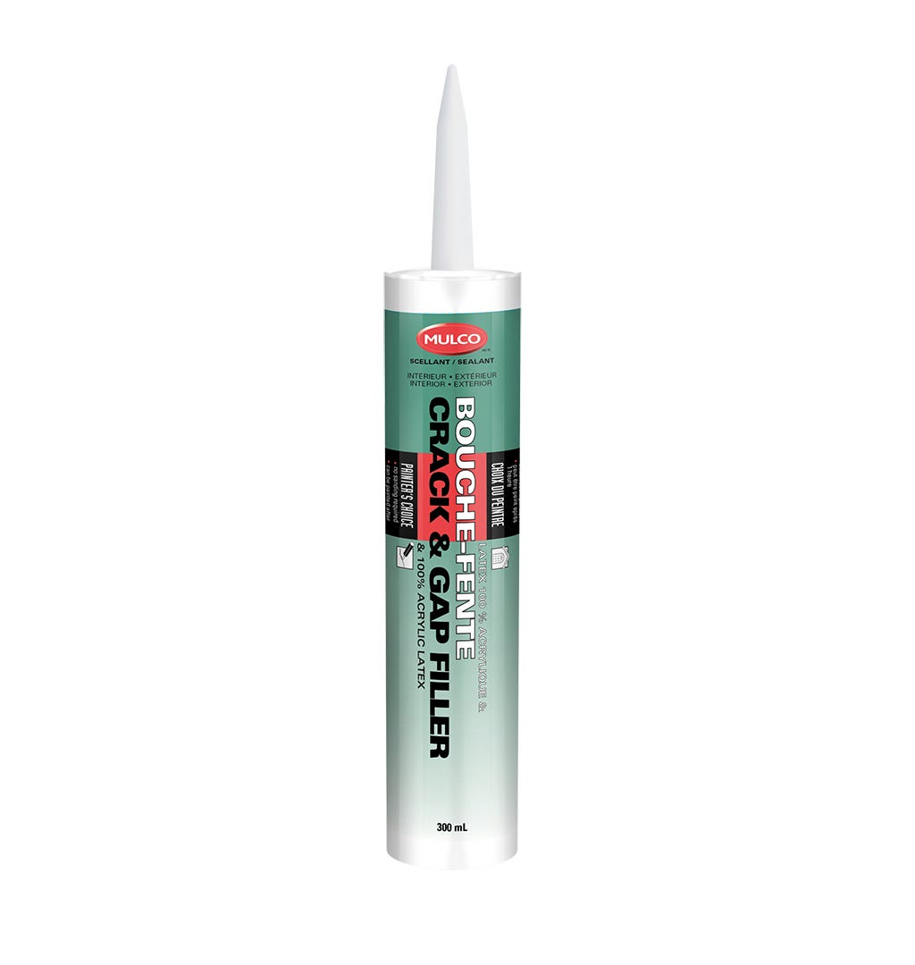 Sealant, Interior/Exterior 100% Acrylic Latex-Based/Crack/Gap Filler-White