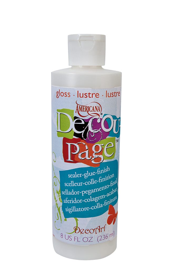 Sealer/Glue Finish, Gloss Finish, Clear, 8 oz