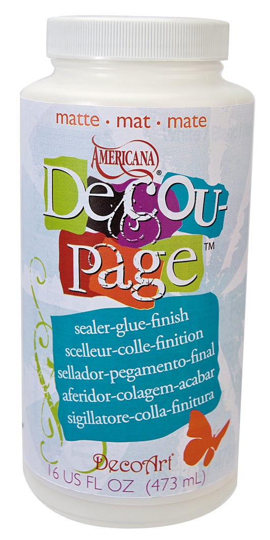Sealer/Glue Finish, Matte , Clear, 16 oz