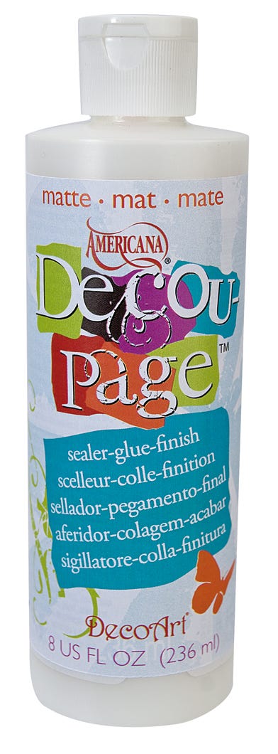 Sealer/Glue Finish, Matte, Clear, 8 oz