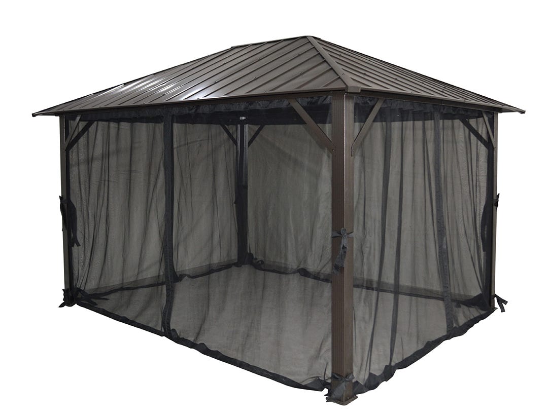 SEOUL Galvanized Steel Gazebo, 10 ft. X 10 ft.