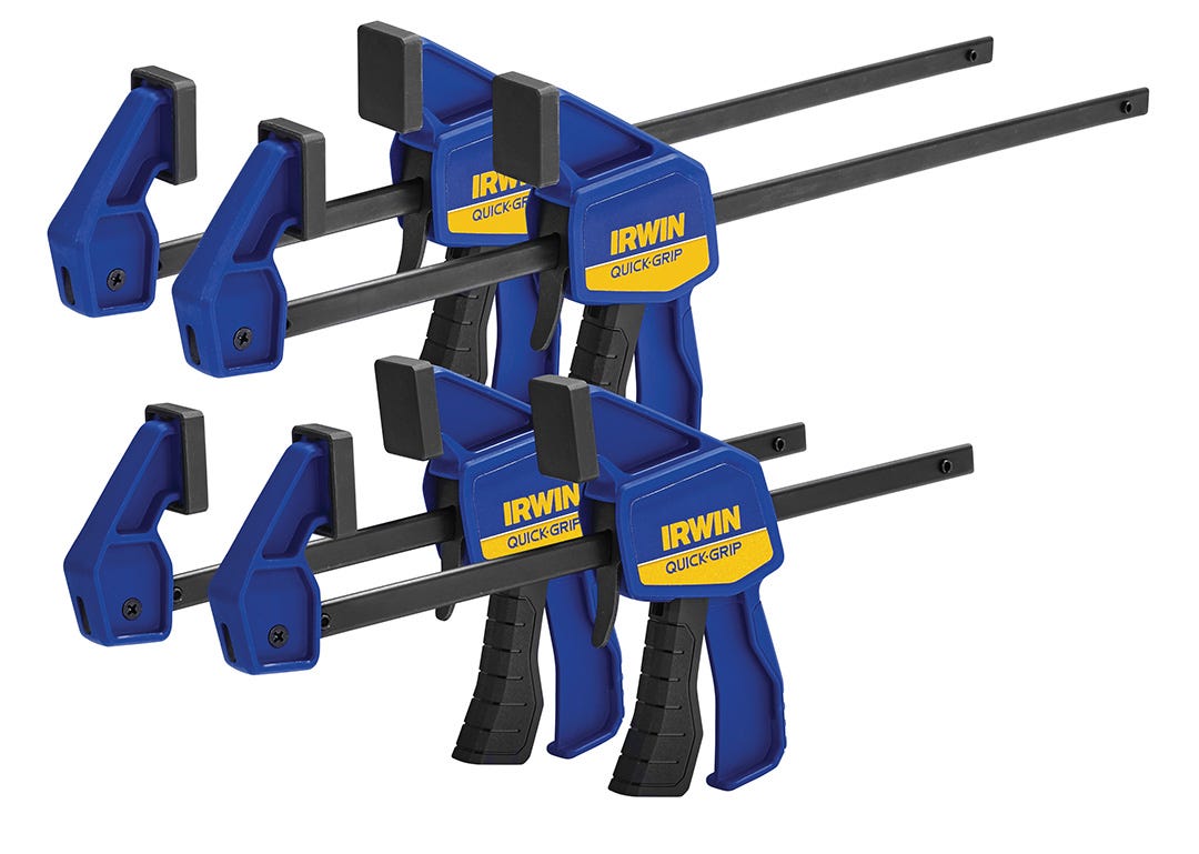 Set of 4 bar clamps