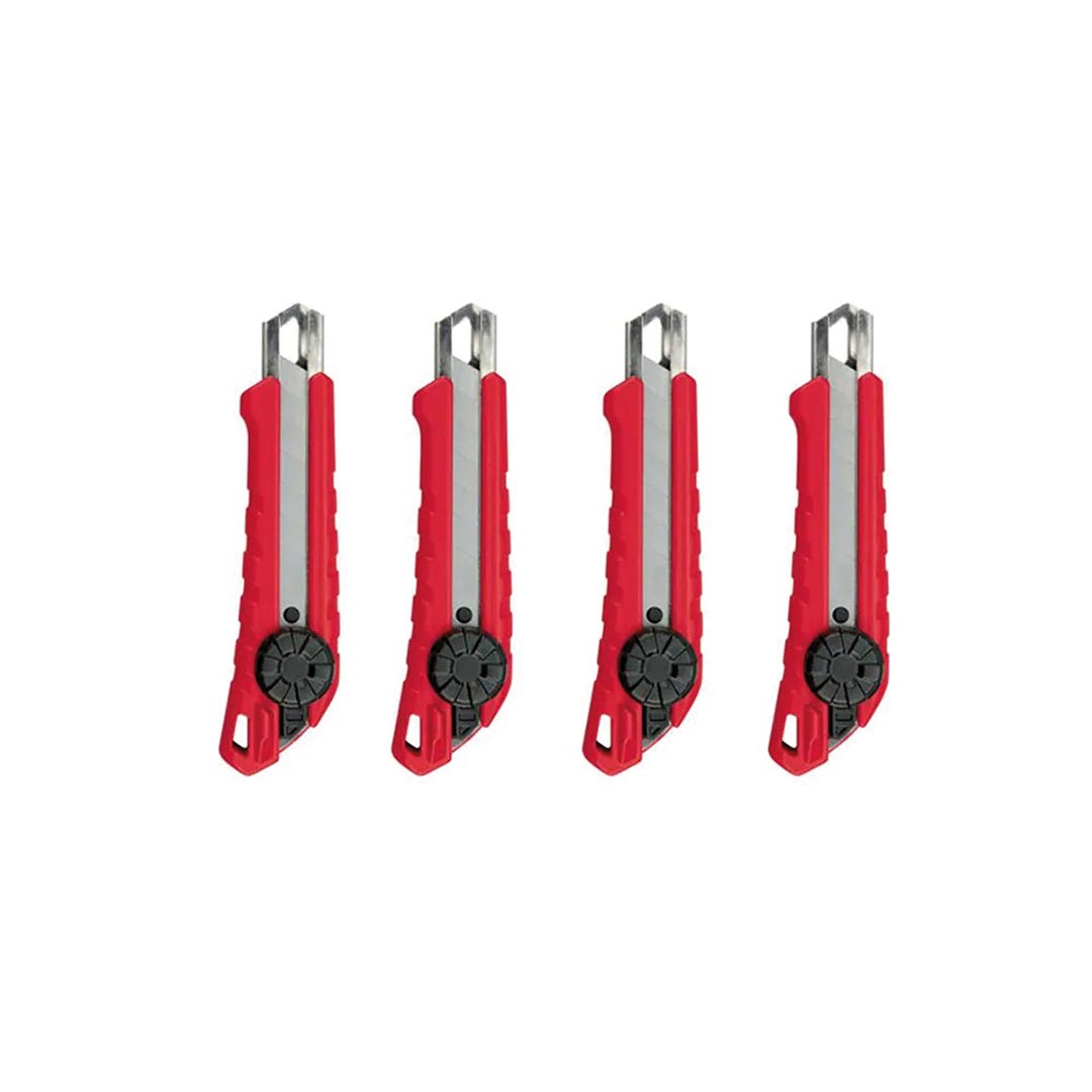 Set of 4 Snap-Off Knives, 18 mm