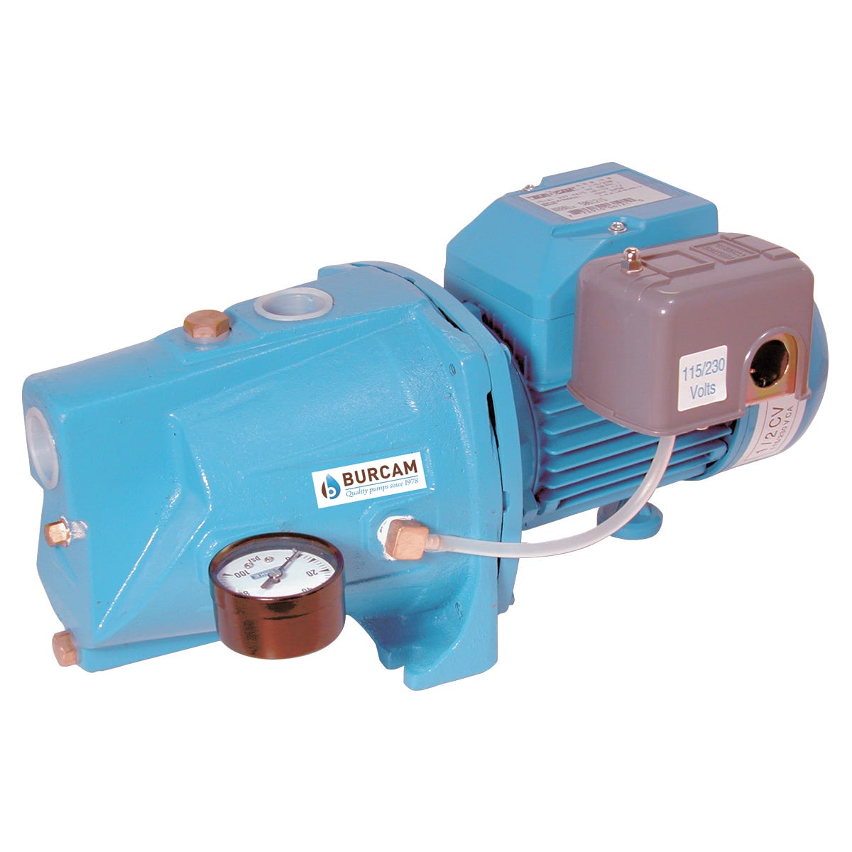 Shallow Jet Pump, Cast Iron, 1/2 Hp, 115/230V