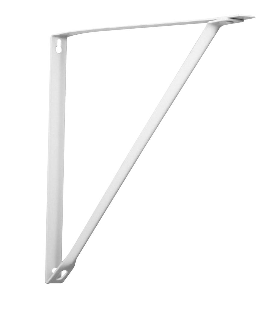 Shelf Bracket, 15-in., White
