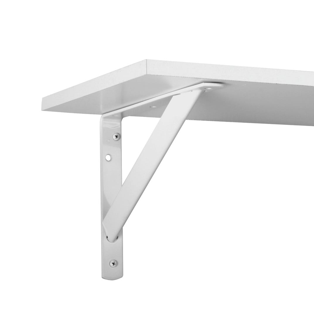 Heavy-Duty Shelf Brackets, White