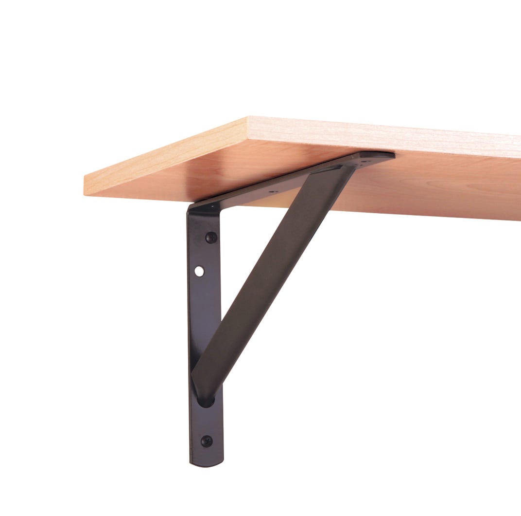 Heavy-Duty Shelf Brackets, Bronze