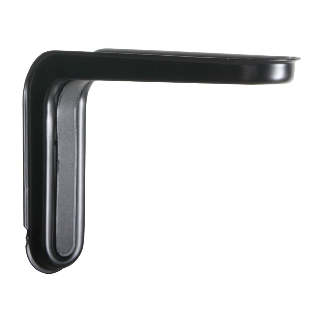 Shelf Bracket, 12-in., Black