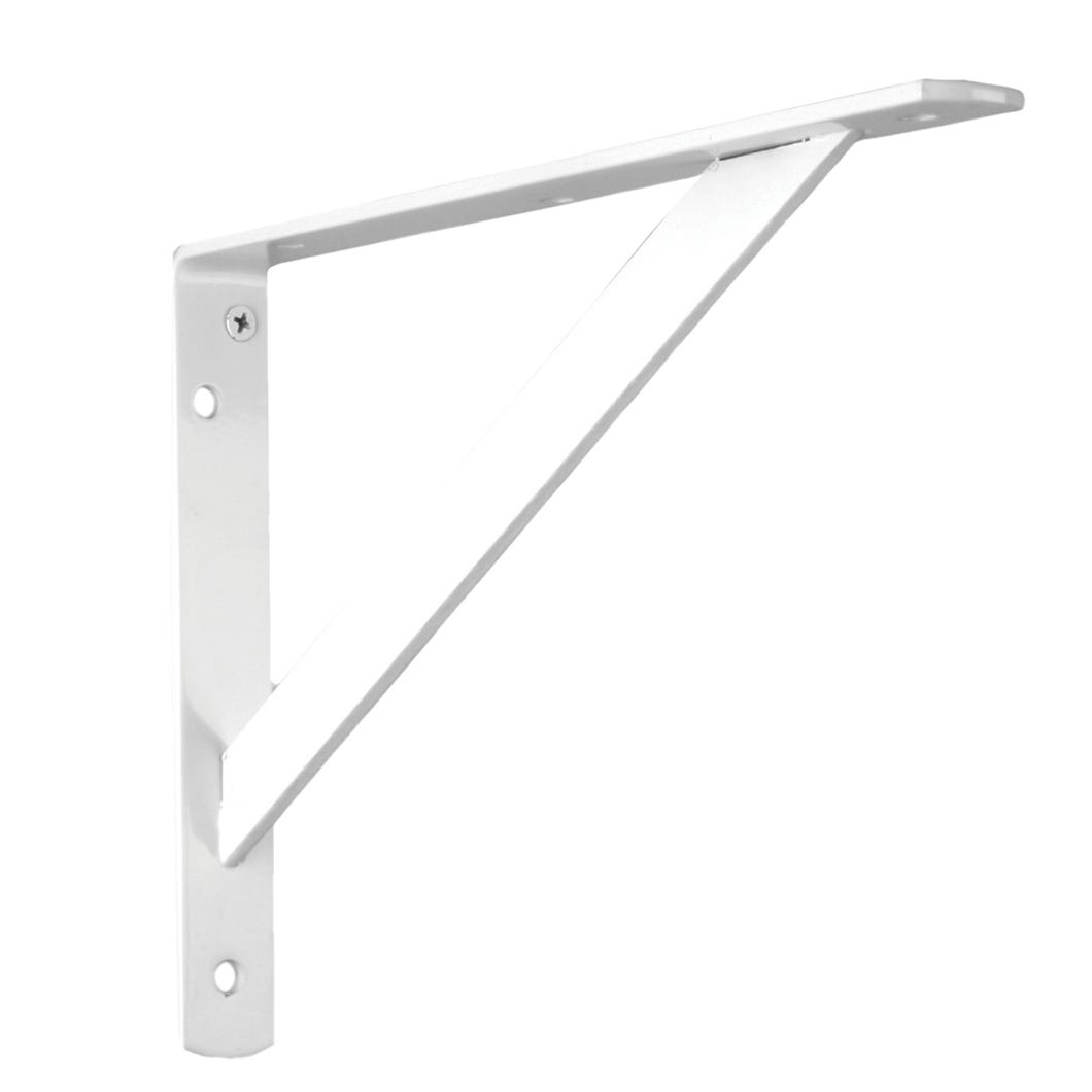 Heavy-Duty Shelf Bracket, 20-in., White