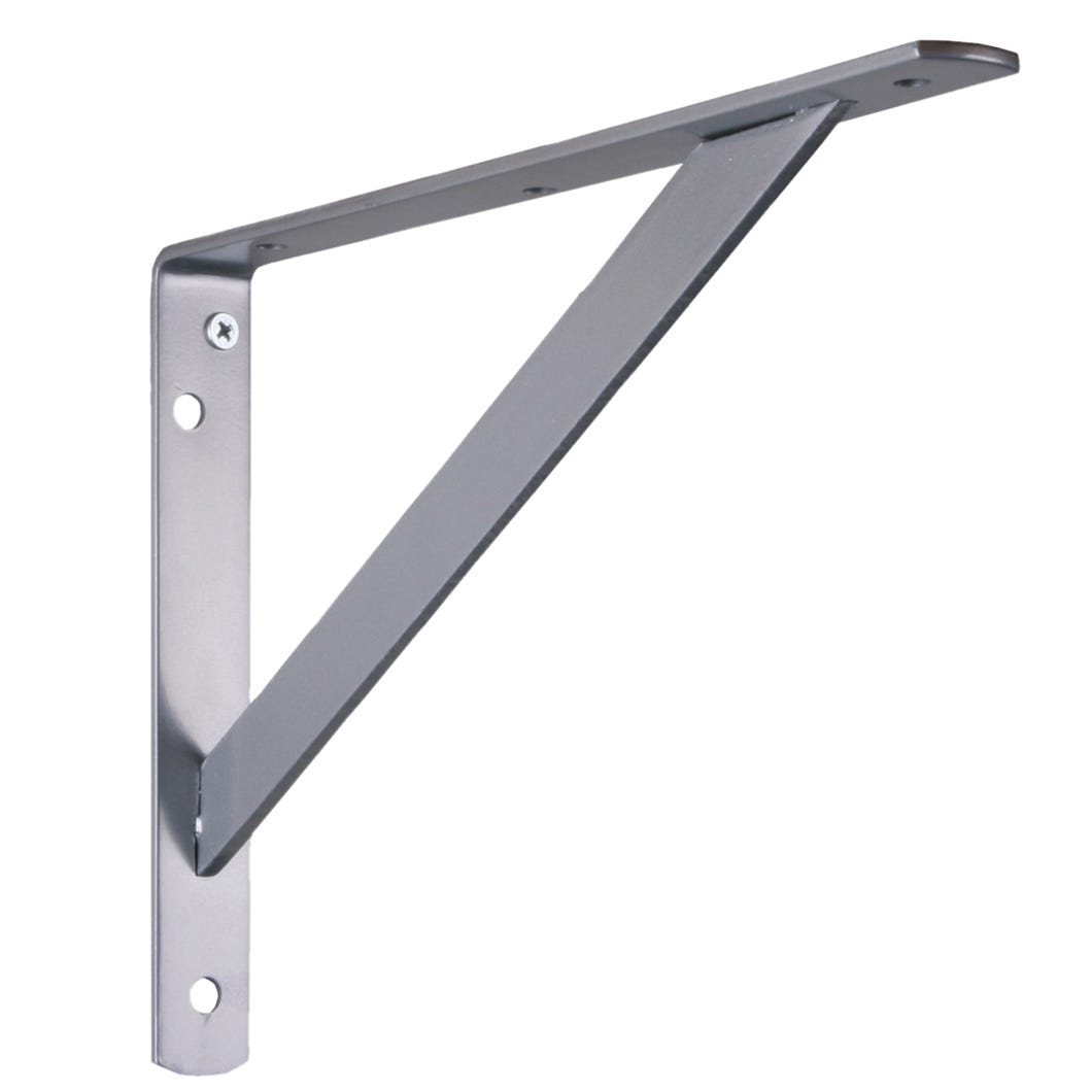 Shelf Bracket Heavy Duty, 12-in., Platinum