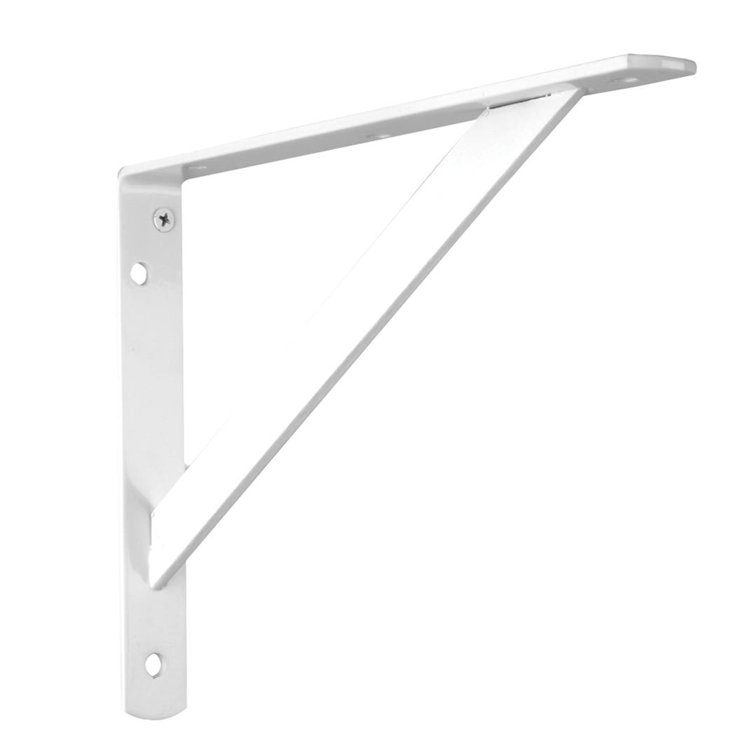 Heavy-Duty Shelf Bracket, 7-in., White