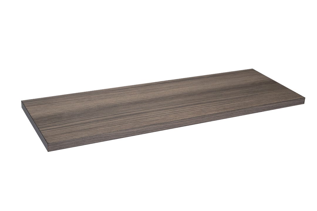 Decorative Melamine Shelf, 12-in. X 48In., Diamond Ash