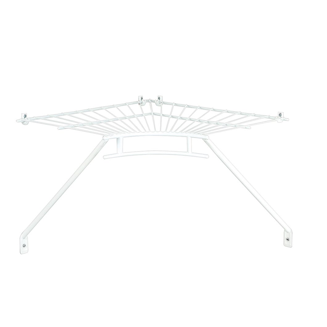 Shelf & Rod Corner Kit, 12-in.