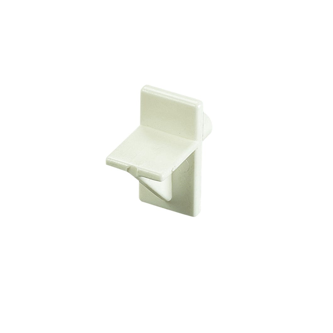 Plastic Shelf Support, 1/4-in., White