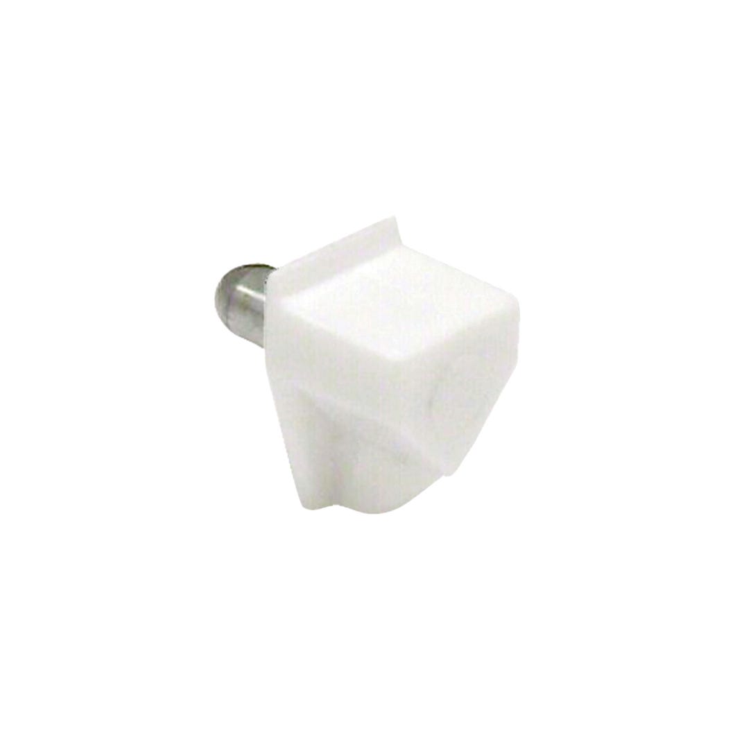 Shelf support plastic with steel pin