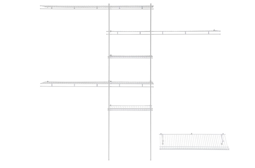 Deluxe Wire-Shelf Closet Organizer, 5-ft. to 8-ft.