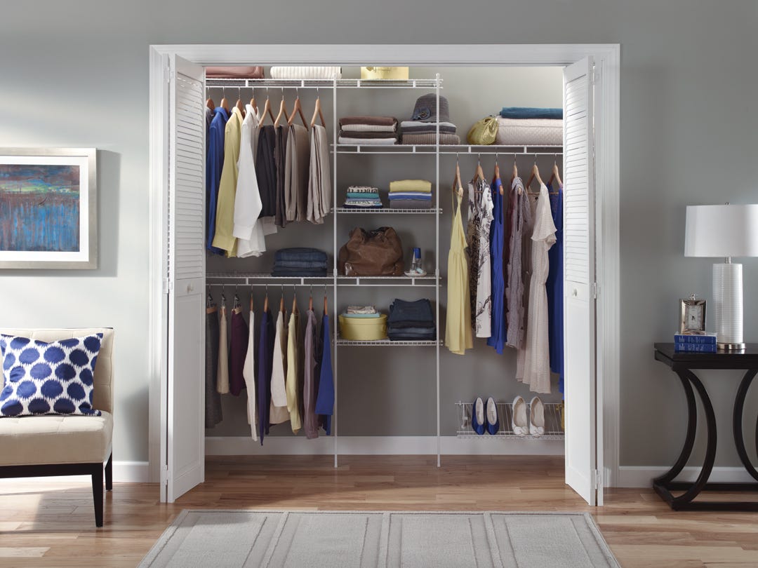 Deluxe Wire-Shelf Closet Organizer, 5-ft. to 8-ft.