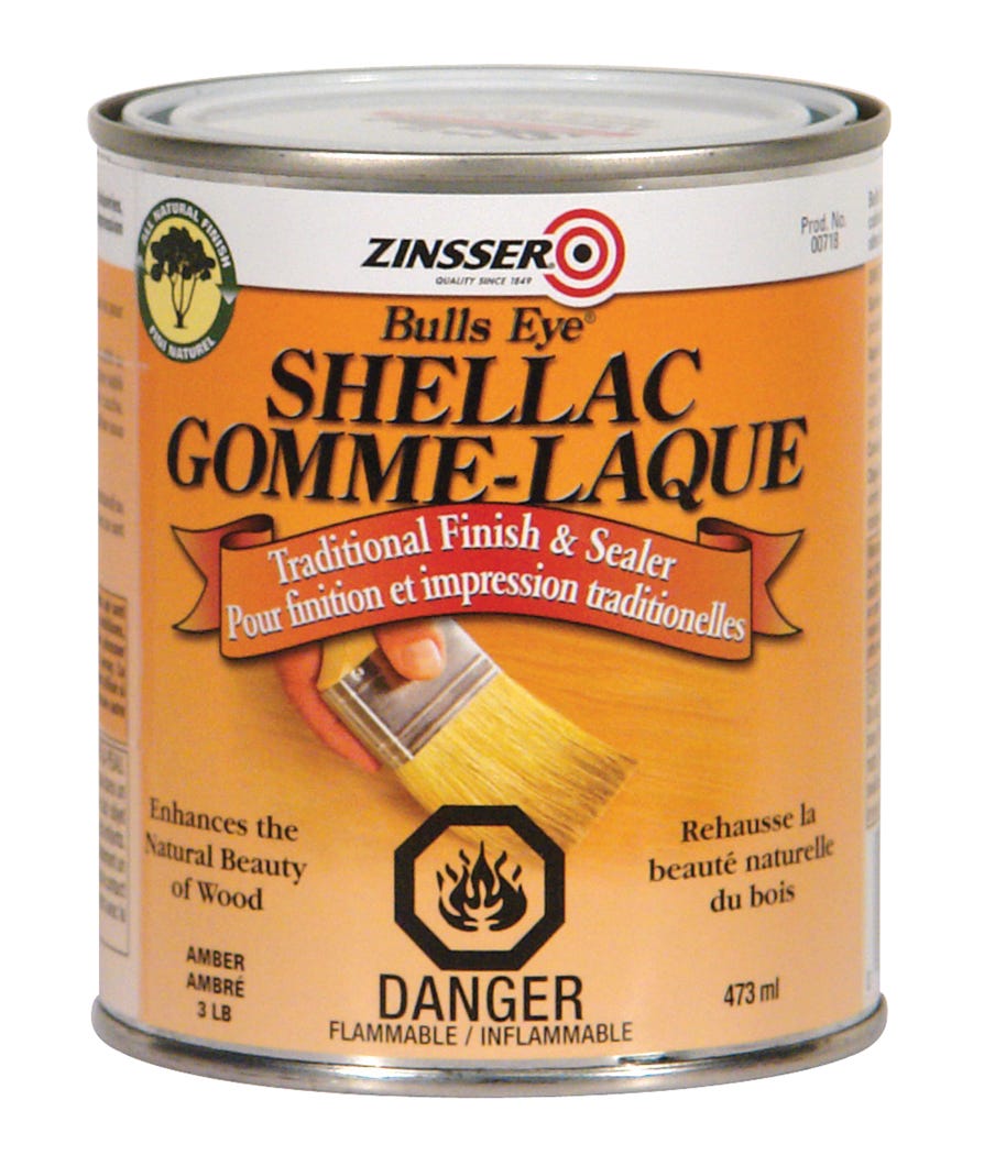 ZINSSER Shellac Primer, Clear, 236 ml